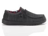 Hey Dude Wally Sox Jet Black homme 40019-0XD