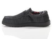 Hey Dude Wally Sox Jet Black homme 40019-0XD