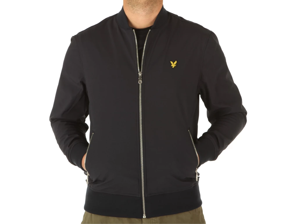 Lyle & Scott Softshell Bomber Jacket Dark Navy hombre JK1616V Z271 