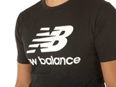 New Balance Essentials Stacked Logo T Black man MT01575 BK
