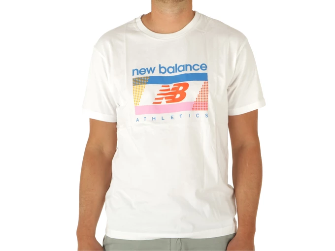 New Balance Essentials Stacked Logo Short uomo  MT21502 WT