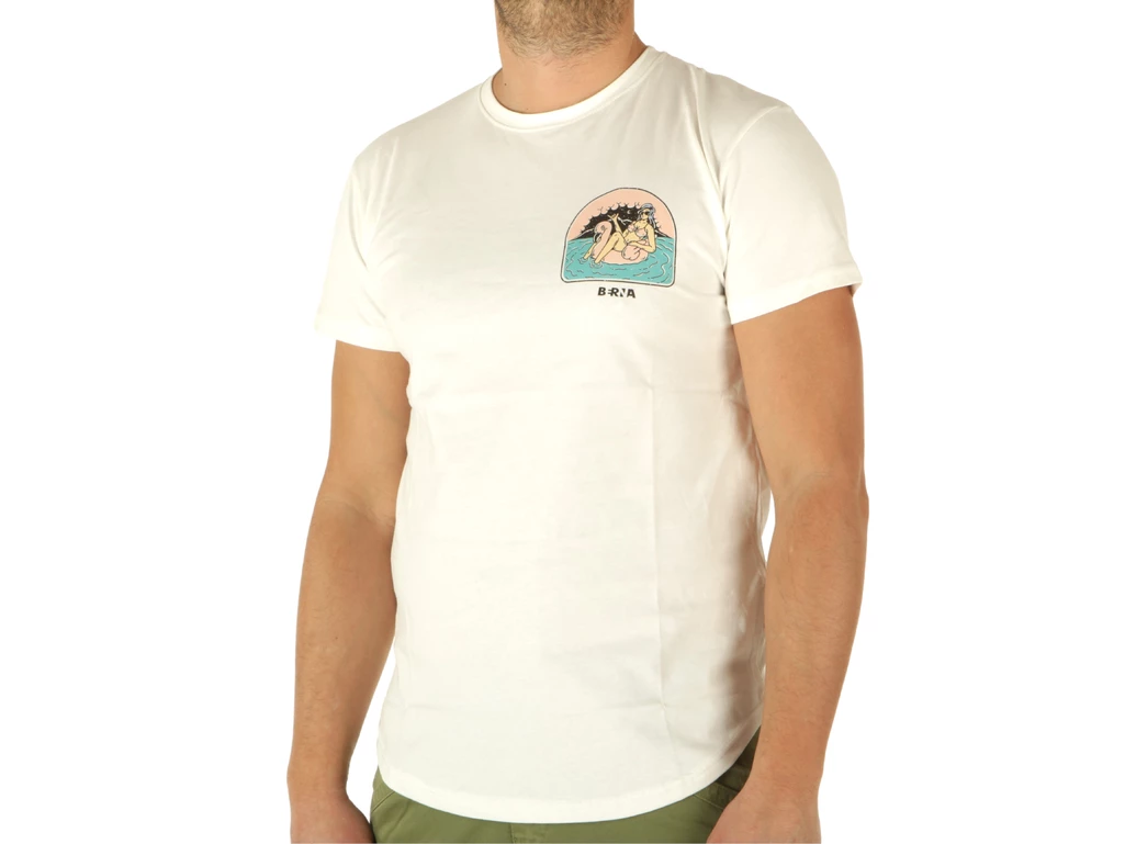 Berna T-Shirt MM Stampa Panna hombre 230178-128 