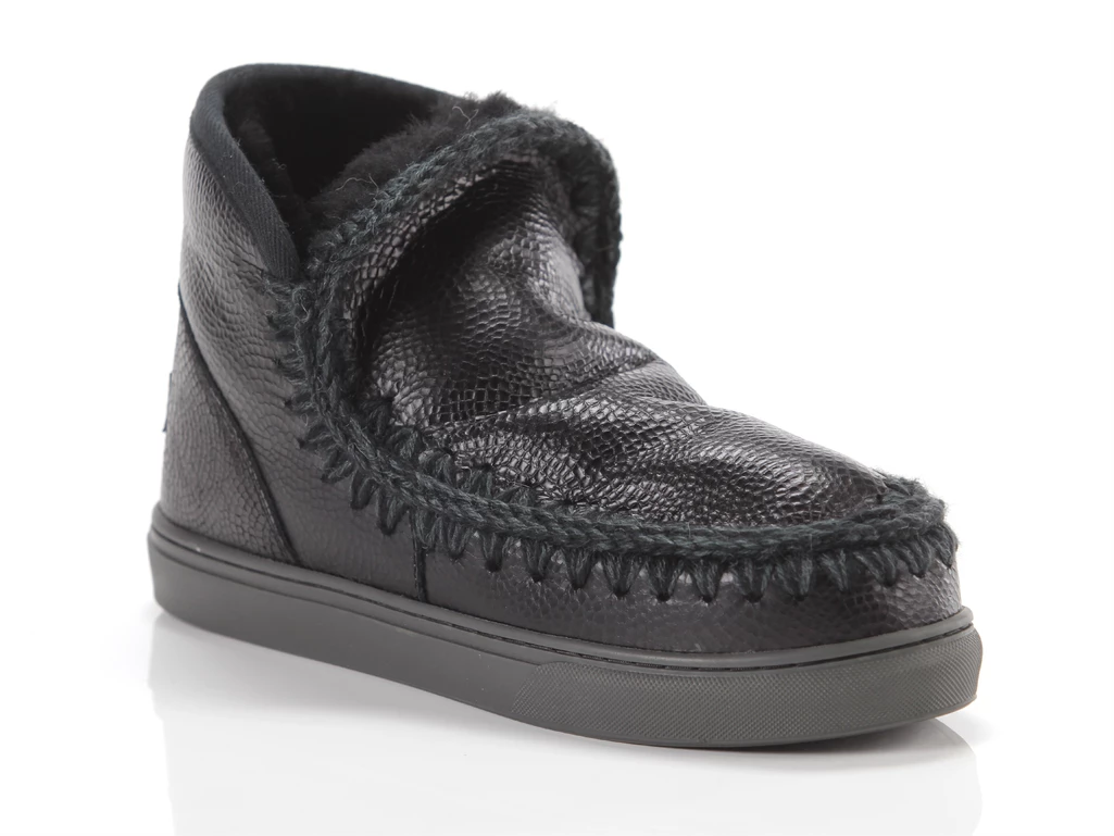 Mou Eskimo Sneaker Embossed Spyral Black mujer MU.FW111000B SPYBK 