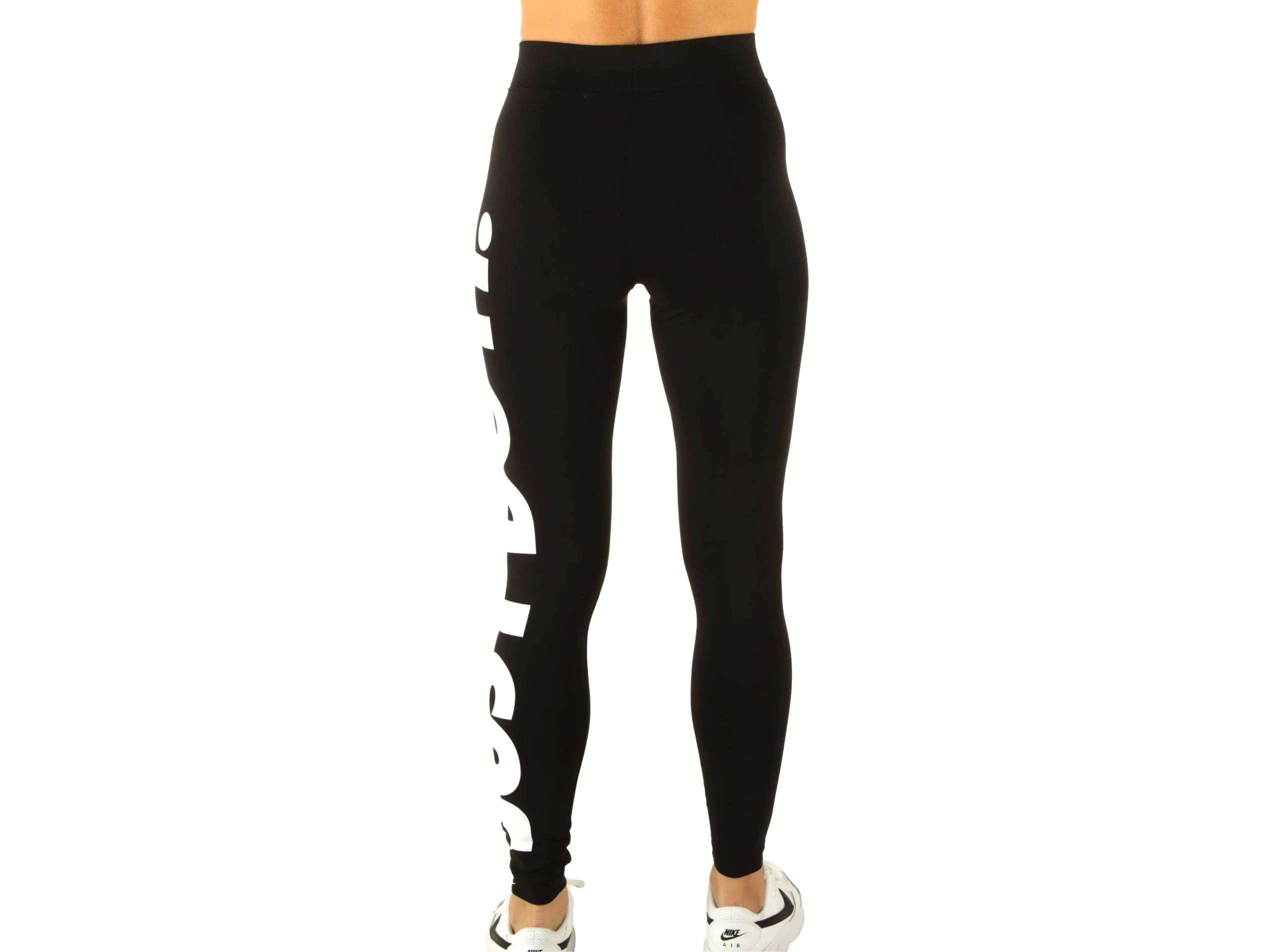 Nike CZ8534 W NSW ESSNTL GX HR LGGNG JDI Leggings Women's Black/White XS :  : Fashion