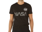 Alpha Industries Nasa Reflective T Black man 178501-03