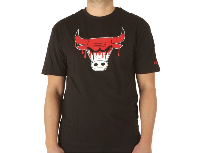 New Era Nba Drip Logo Os Tee Chicago Bulls uomo  60332207