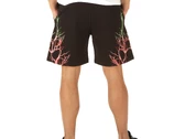 Phobia Archive Black Shorts With Red And Green Lightning uomo 
