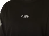 Phobia Archive Black T-Shirt With Strass Cobweb uomo 