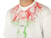 Phobia Archive White T-Shirt With Red And Green Lightning uomo 