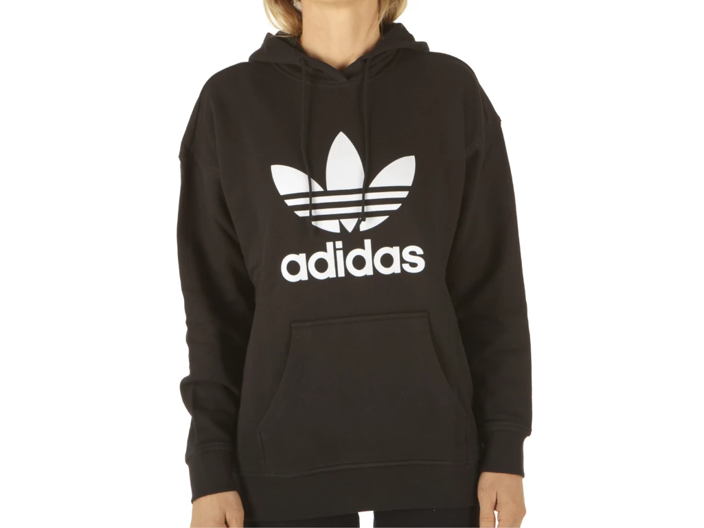 Adidas Trf Hoodie Black White woman FM3307