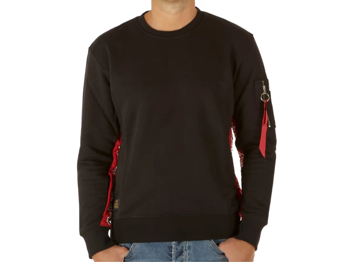 Alpha Industries RBF Inlay Sweater Black homme 196303-03