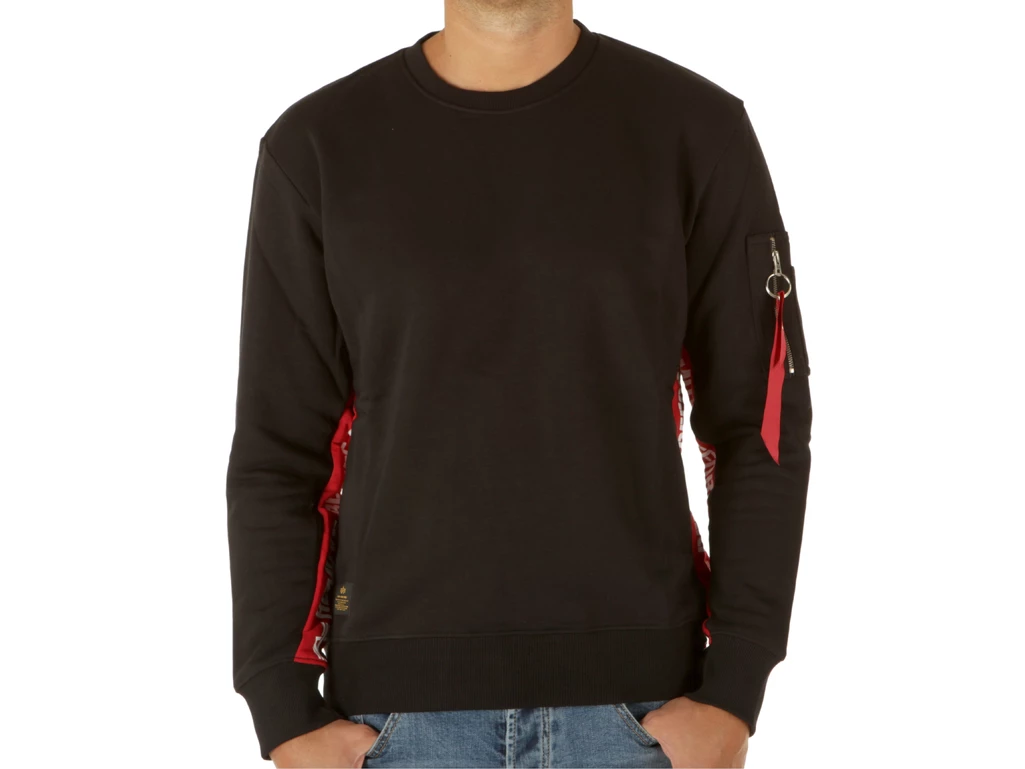 Alpha Industries RBF Inlay Sweater Black man 196303-03