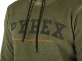 Pyrex Maglia Uomo In Felpa Con Cappuccio Tinto Freddo Verde Militare homme