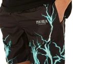 Phobia Archive Black Swimwear With Lightblue Lightning uomo 