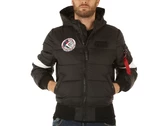 Alpha Industries Hooded Puffer Fd Nasa Black uomo  198121-03