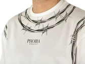 Phobia Archive T Shirt White Barbed Wire homme PH/W1BARBEDWIRE