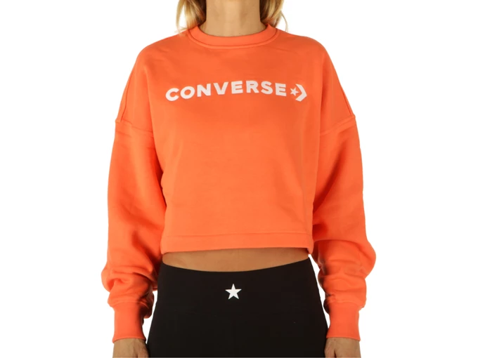 Converse Embroidered Wordmark Crew mujer 10021658-A07 