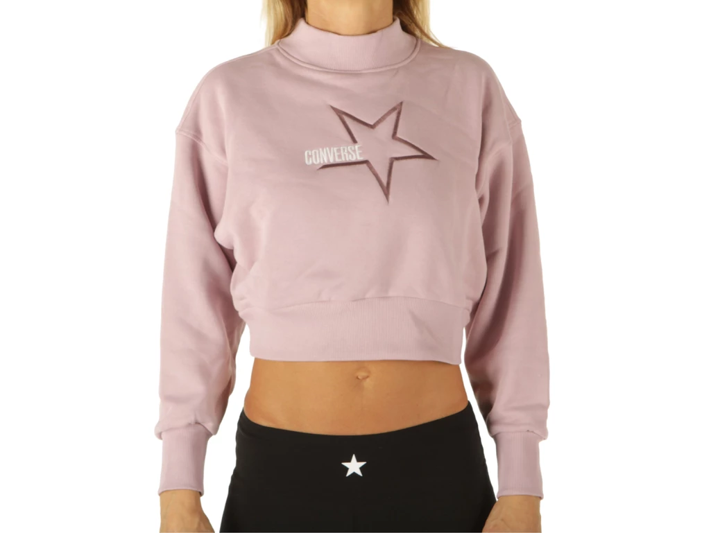 Converse Sweatshirt Cropped Crew All Star donna  10023328-A02