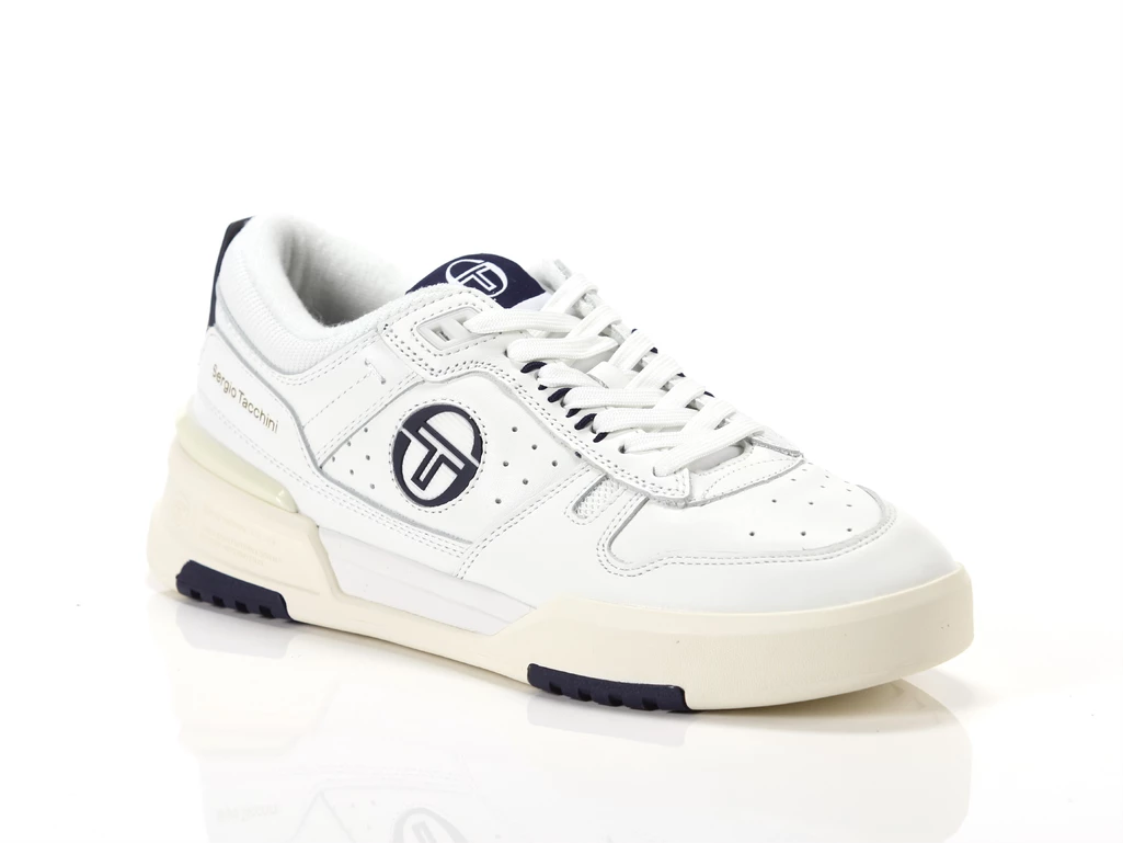 Sergio Tacchini BB Court Lo White Tofu Maritime Blue uomo 