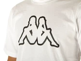 Robe di Kappa Cromen Logo Tee White Black man 303HZ70 903