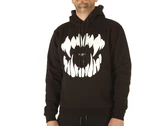 Phobia Archive Black Hoodie With White Mouth Print hombre PH00199 