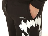 Phobia Archive Black Shorts With White Mouth Print uomo  PH00203