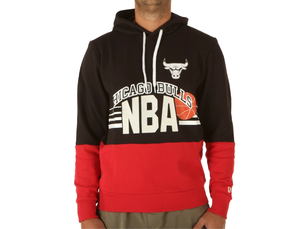 New Era Chicago Bulls Throwback Hoodie uomo  12485662