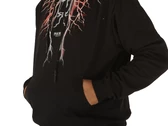 Phobia Archive Black Hoodie With Red Grey Lightning uomo 