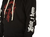 Phobia Archive Black Hoodie With Emis Killa Phobia Print uomo 