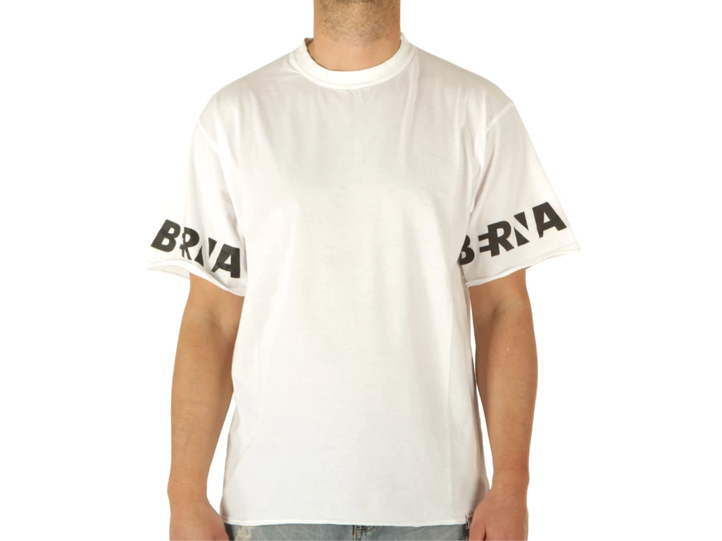 Berna T-Shirt Over Tv St Logo Bianco uomo  220069-2