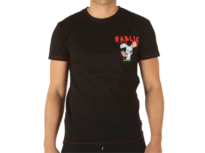 Pablic T-Shirt Stampa Coniglio Nero uomo  223016-1
