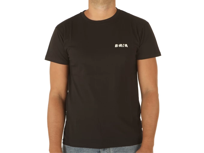 Berna T-Shirt MM Stampa Logo Nero uomo  223085-1