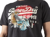 Superdry Tokyo Vl Graphic T-shirt Bison Black uomo  M1011897A