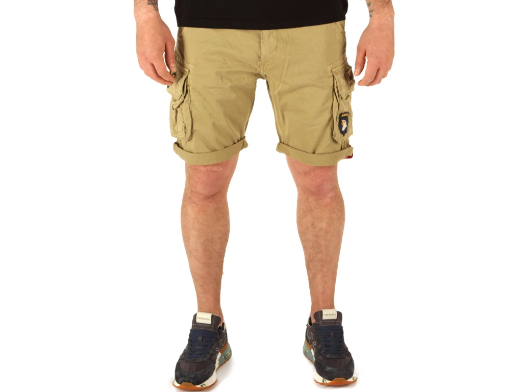 Alpha Industries Crew Short Patch Sand homme 186209-14