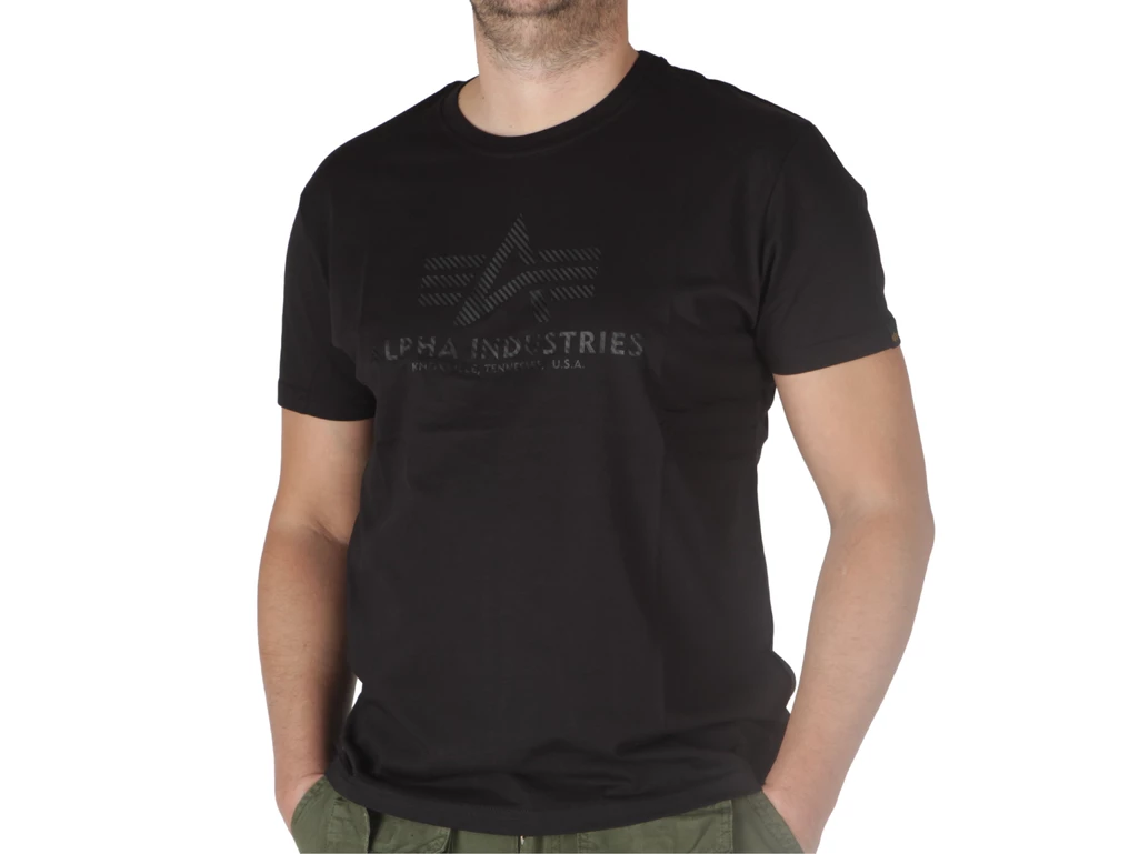 Alpha Industries Basic T Carbon Black homme 100501-515