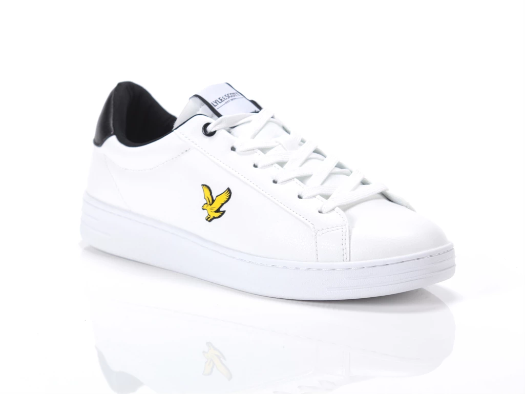 Lyle & Scott Elgin White Black uomo  LAZ001F5SMWHBK