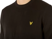 Lyle & Scott Crew Neck Cotton Jumper Jet Black uomo  KN821V Z865