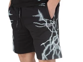 Phobia Archive Black Shorts Lateral White Lightning homme PH00565