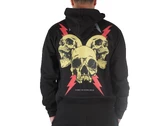 Phobia Archive Black Hoodie Red Screaming Skulls uomo  PH00655