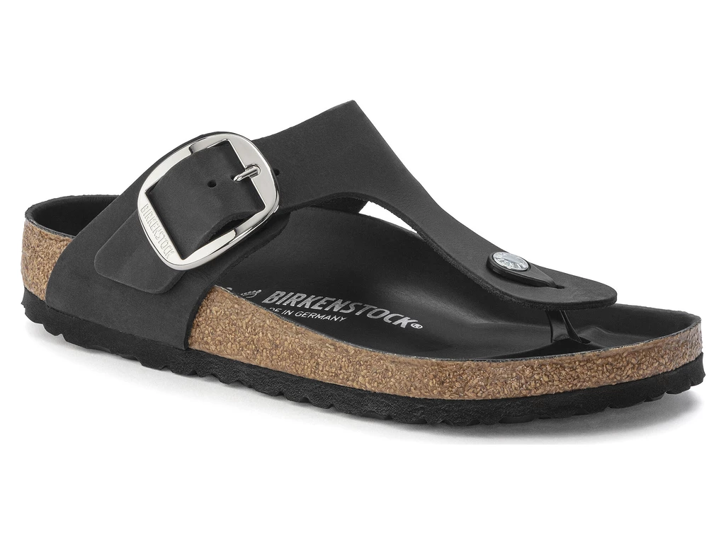 Birkenstock Gizeh Big Buckle Leoi Black Hex donna  1023334