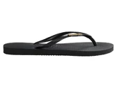 Havaianas Slim Logo Metallic Black Gold femme 4119875 1924