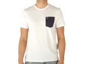 Lyle & Scott Contrast Pocket T-Shirt White Navy homme TS831VOG Z660