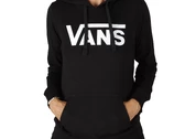 Vans WM Drop V Logo Hoodie-B BLACK donna  VN0A5HNPBLK