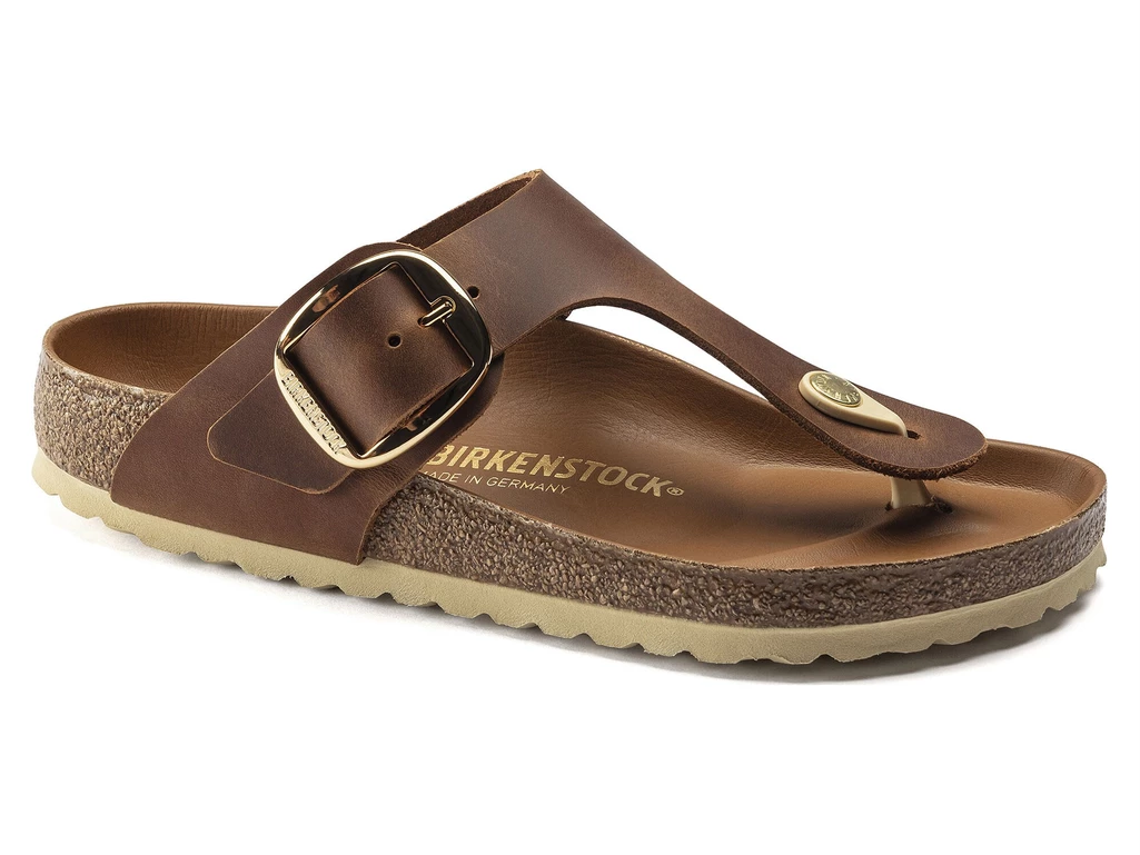 Birkenstock Gizeh Big Buckle Leoi Cognac Hex donna  1018745