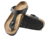 Birkenstock Gizeh Black Oiled Leather Regular woman 845251