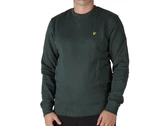 Lyle & Scott Brushed Back Crew Neck Sweatshirt Argyle Teal hombre ML1131V X311 