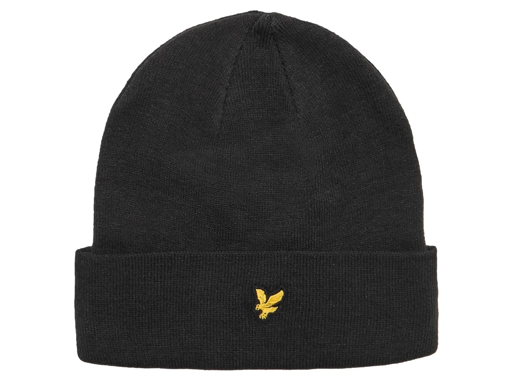 Lyle & Scott Beanie True Black unisex HE960ARC 572