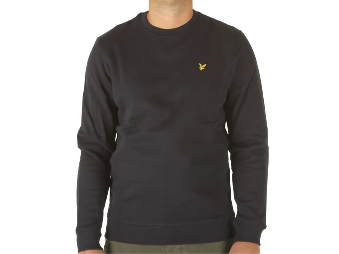 Lyle & Scott Brushed Back Crew Neck Sweatsh Dark Navy uomo 