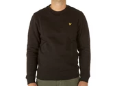 Lyle & Scott Brushed Back Crew Neck Sweatsh Jet Black hombre ML1131V Z865 