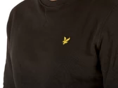 Lyle & Scott Brushed Back Crew Neck Sweatsh Jet Black uomo 